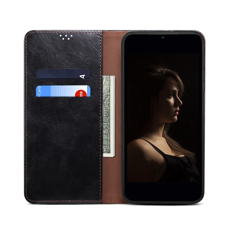 EDA005694906A_3.webp Oil Wax Crazy Horse Texture Leather Phone Case, For Xiaomi Redmi K70/K70 Pro - Image 4