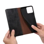Oil Wax Crazy Horse Texture Leather Phone Case, For Xiaomi Redmi K70/K70 Pro - Image 6