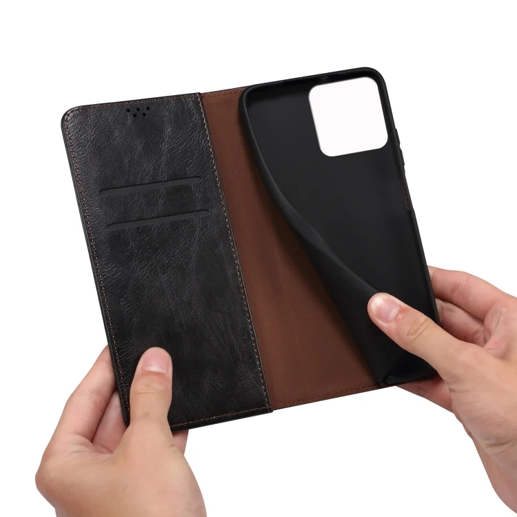 EDA005694906A_5.webp Oil Wax Crazy Horse Texture Leather Phone Case, For Xiaomi Redmi K70/K70 Pro - Image 6