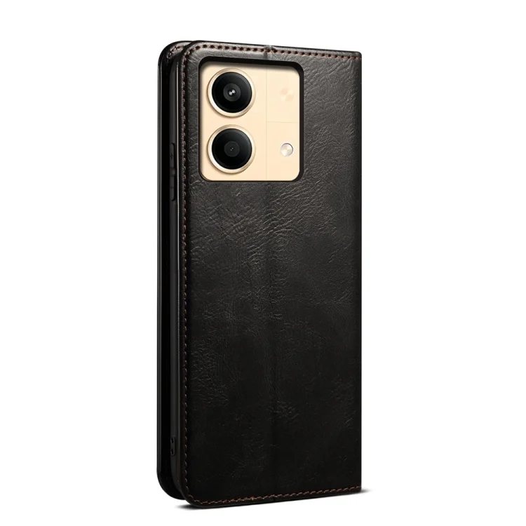 EDA005694908A_3.webp Oil Wax Crazy Horse Texture Leather Phone Case, For Xiaomi Redmi Note 13R Pro, For Xiaomi Redmi 13C / Poco C65, For Xiaomi Redmi Note 13, For Xiaomi Redmi Note 13 Pro, For Xiaomi Redmi K60 Ultra / 13T - Image 4