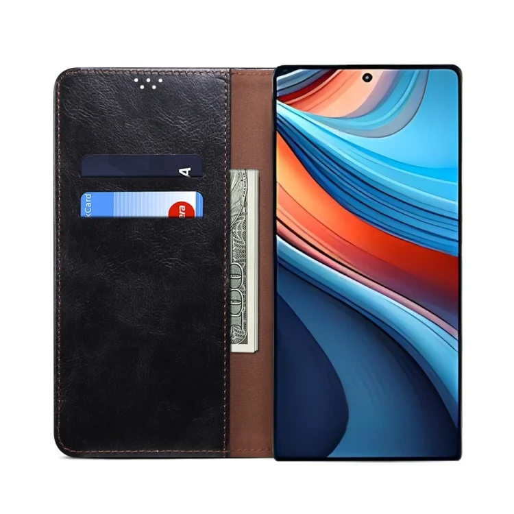 EDA005694908A_4.webp Oil Wax Crazy Horse Texture Leather Phone Case, For Xiaomi Redmi Note 13R Pro, For Xiaomi Redmi 13C / Poco C65, For Xiaomi Redmi Note 13, For Xiaomi Redmi Note 13 Pro, For Xiaomi Redmi K60 Ultra / 13T - Image 5