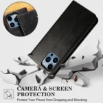 Oil Wax Crazy Horse Texture Leather Phone Case, For Xiaomi Redmi 13 4G Global, For Xiaomi Redmi Turbo 3, For Xiaomi Redmi Note 13 4G Global, For Xiaomi Redmi 13C 5G Global, For Xiaomi Redmi K70E - Image 8