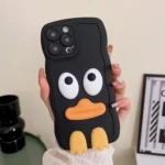 Wave Edge Big Duck Silicone Phone Case with Wristband, For iPhone 15 Pro Max, For iPhone 15 Pro, For iPhone 15 Plus, For iPhone 15 - Image 6