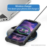 R-JUST Metal + Silicone + Tempered Glass Life Waterproof Phone Case with Holder, For iPhone 15 Pro Max, For iPhone 15 Pro, For iPhone 15 Plus, For iPhone 15 - Image 5