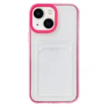360 Clear PC Hybrid TPU Phone Case with Card Slot, For iPhone 14 Plus