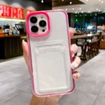 360 Clear PC Hybrid TPU Phone Case with Card Slot, For iPhone 15 Pro Max - Image 7