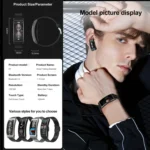 K7 1.14 inch TFT Screen Smart Call Bracelet, BT Call / Heart Rate / Blood Pressure / Blood Oxygen - Image 5