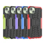 Tire Texture TPU + PC Phone Case with Holder, For  iPhone 15 Plus, For  iPhone 15 Pro Max, For  iPhone 15, For iPhone 15 Pro - Image 6