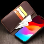 QIALINO Classic Gen2 Genuine Leather Phone Case, For iPhone 15 Pro Max, For iPhone 15 Pro, For iPhone 15 Plus, For iPhone 15 - Image 5