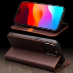 QIALINO Classic Gen2 Genuine Leather Phone Case, For iPhone 15 Pro Max, For iPhone 15 Pro, For iPhone 15 Plus, For iPhone 15 - Image 6