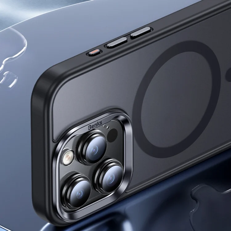 EDA005734703C_2.webp Benks Skin Feel Series MagSafe Magnetic Shockproof Phone Case, For iPhone 15 Pro Max, For iPhone 15 Pro, For iPhone 15 Plus, For iPhone 15 - Image 3