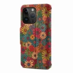 Denior Flower Language Series Cork Fabric Oil Edge Leather Phone Case, For iPhone 11 Pro - Image 5