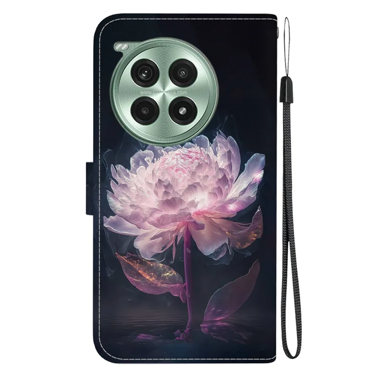 EDA005762711A_2.webp Crystal Texture Colored Drawing Leather Phone Case, For OnePlus Ace 3 Pro - Image 3