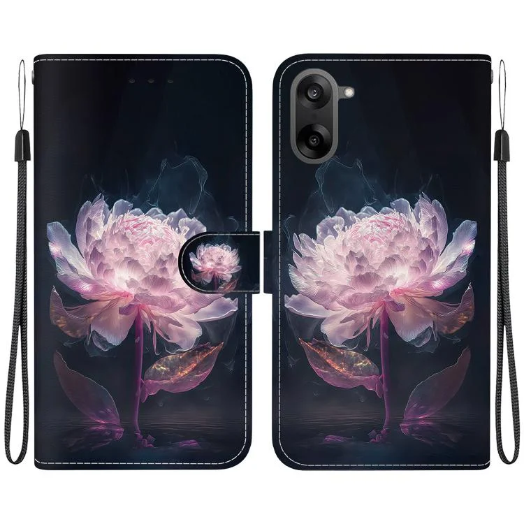 Crystal Texture Colored Drawing Leather Phone Case, For OnePlus Ace 5 Racing / Nord CE5