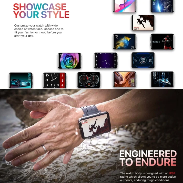EDA0057864_B11.webp DM100 2.86 inch IPS Full Screen Smart Sport Watch, Support Independent Card Insertion / Multiple Sports Modes / Heart Rate Monitoring / Step Counting - Image 12