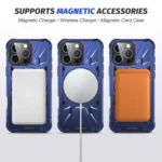 MagSafe Magnetic Shockproof Phone Case with Ring Holder, For iPhone 16 Pro Max, For iPhone 16 Pro - Image 5