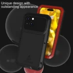 LOVE MEI Metal Shockproof Life Waterproof Dustproof Phone Case, For iPhone 15 - Image 5