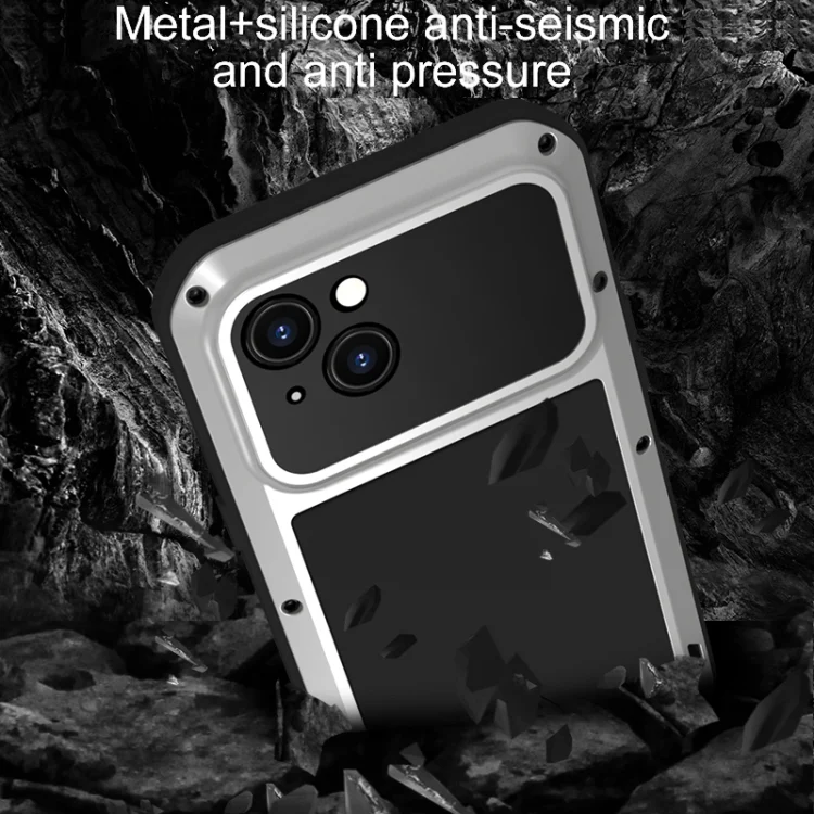 EDA005856601A_5.webp LOVE MEI Metal Shockproof Life Waterproof Dustproof Phone Case, For iPhone 15 - Image 6