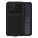 LOVE MEI Metal Shockproof Life Waterproof Dustproof Phone Case, For iPhone 15 Pro Max, For iPhone 15 Pro, For iPhone 15 Plus