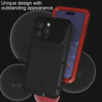 LOVE MEI Metal Shockproof Life Waterproof Dustproof Phone Case, For iPhone 15 Pro Max, For iPhone 15 Pro, For iPhone 15 Plus - Image 5
