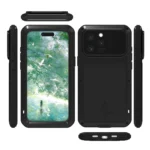 LOVE MEI Metal Shockproof Life Waterproof Dustproof Phone Case, For iPhone 16 Pro Max, For iPhone 16 Pro, For iPhone 16 - Image 3