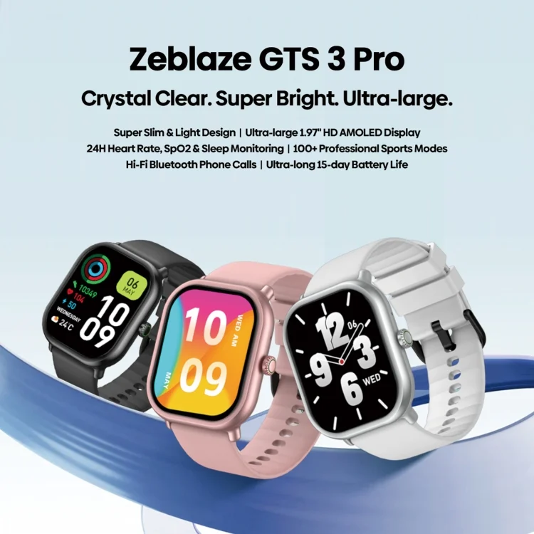 EDA0058628_B3.webp Zeblaze GTS 3 Pro IP68 1.97inch HD Fitness Smart Watch - Image 4