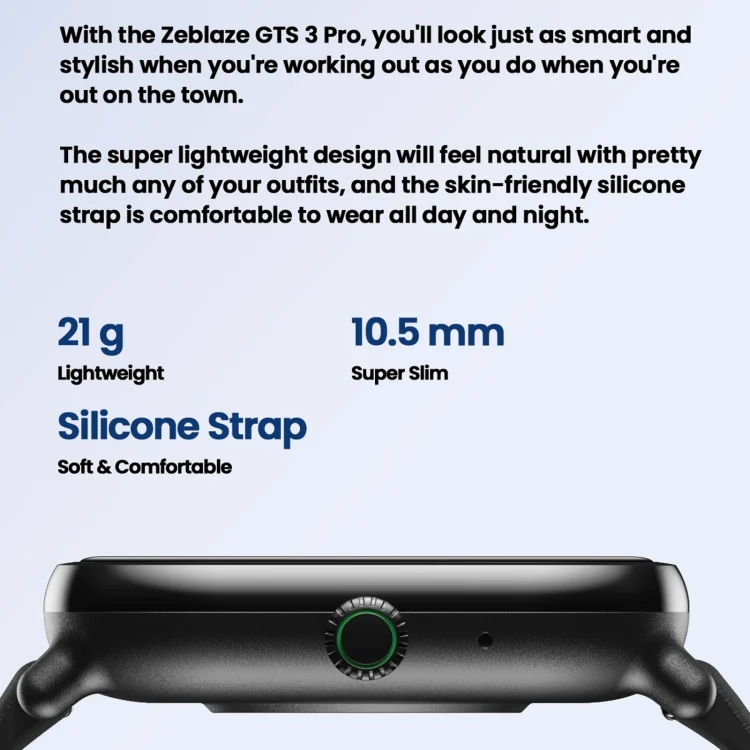 EDA0058628_B5.webp Zeblaze GTS 3 Pro IP68 1.97inch HD Fitness Smart Watch - Image 6
