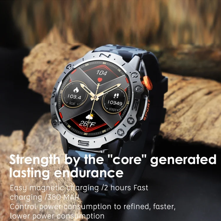 EDA0058714_B5.webp K59 IP67 BT5.0 1.43inch Smart Watch Support Voice Call / Sleep Detection - Image 6