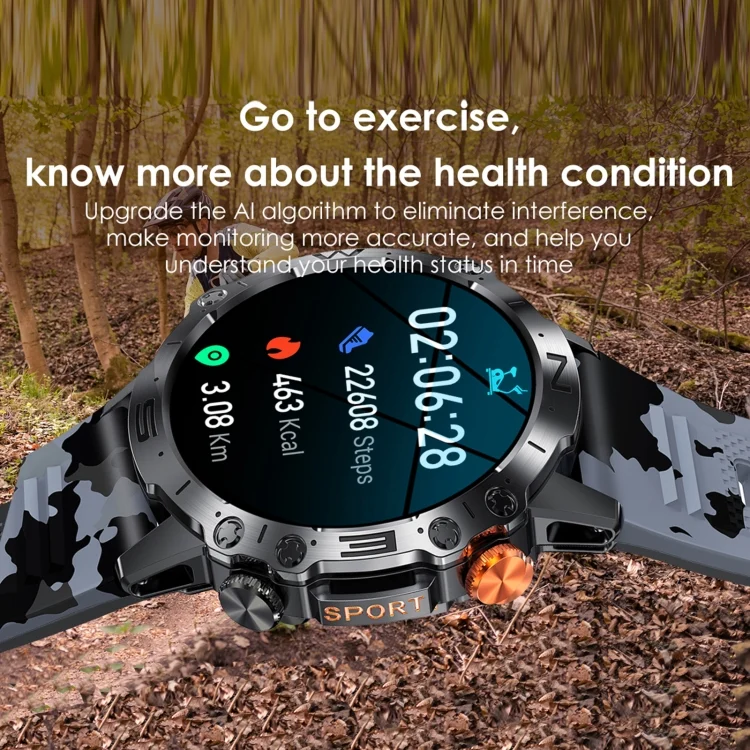 EDA0058714_B8.webp K59 IP67 BT5.0 1.43inch Smart Watch Support Voice Call / Sleep Detection - Image 9