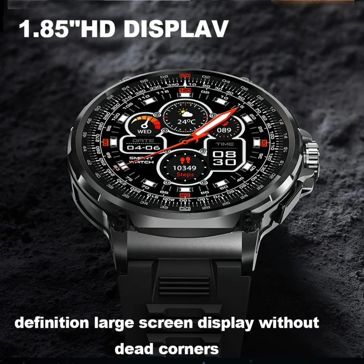 EDA0058722_B10.webp V69 IP68 BT5.0 1.85inch Smart Watch Support Voice Call / Sleep Detection - Image 11