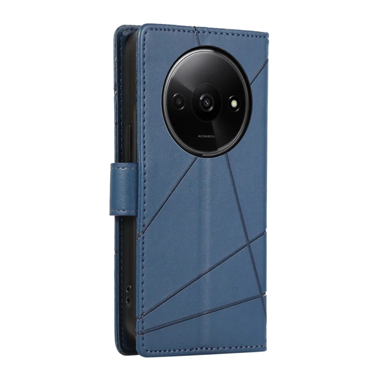 EDA005878160A_2.webp PU Genuine Leather Texture Embossed Line Phone Case, For Xiaomi Redmi A3, For Xiaomi Redmi Note 13 Pro 4G, For Xiaomi Redmi Note 13 4G - Image 3