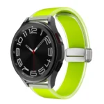 Translucent Magnetic Silver Buckle Silicone Watch Band