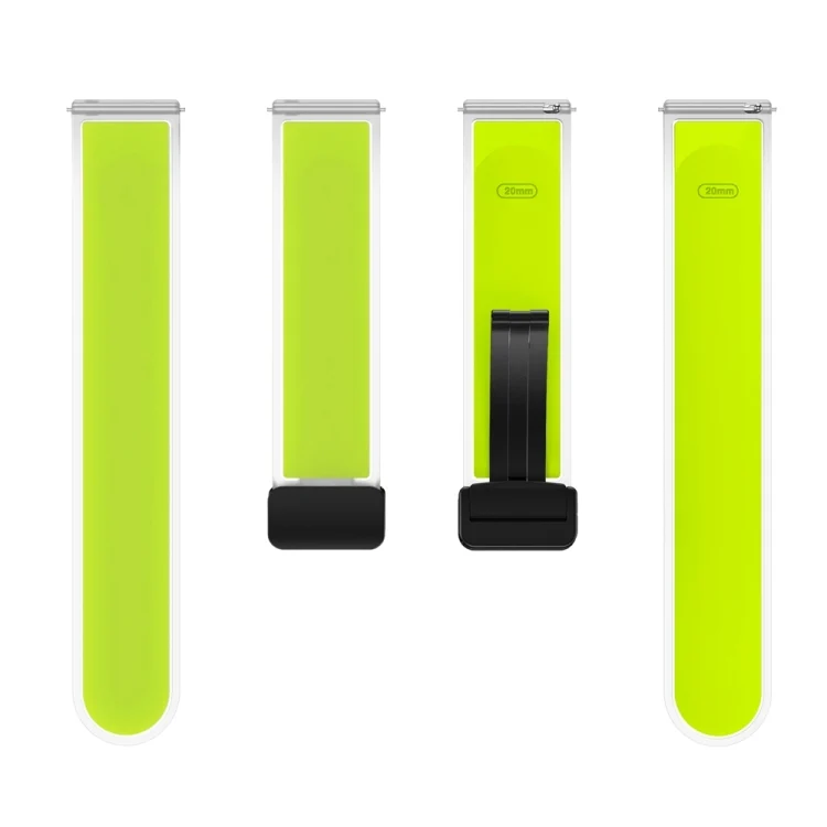EDA005880101A_3.webp Translucent Magnetic Black Buckle Silicone Watch Band - Image 5