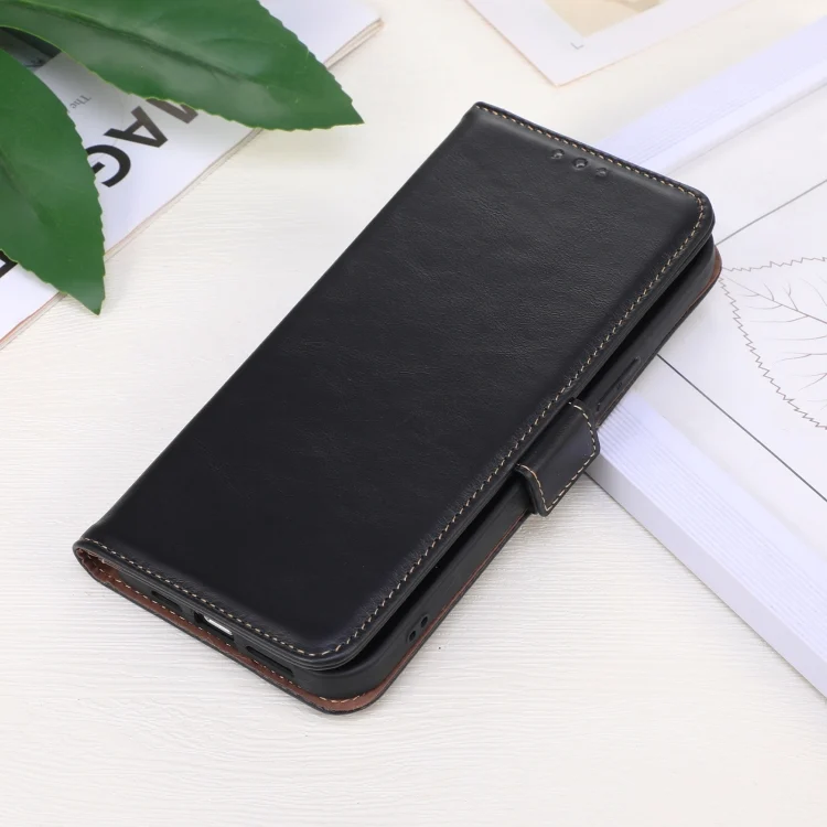 EDA005883606A_1.webp Magnetic Crazy Horse Texture Genuine Leather RFID Phone Case, For Xiaomi Redmi A3, For Xiaomi Redmi 13C 4G/5G/Poco C65/Poco M6, For Xiaomi Redmi Note 13 Pro 4G/Poco M6 Pro... - Image 2