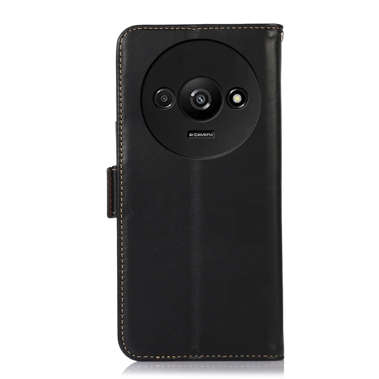 EDA005883606A_3.webp Magnetic Crazy Horse Texture Genuine Leather RFID Phone Case, For Xiaomi Redmi A3, For Xiaomi Redmi 13C 4G/5G/Poco C65/Poco M6, For Xiaomi Redmi Note 13 Pro 4G/Poco M6 Pro... - Image 4