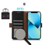 Magnetic Crazy Horse Texture Genuine Leather RFID Phone Case, For Xiaomi Redmi A3, For Xiaomi Redmi 13C 4G/5G/Poco C65/Poco M6, For Xiaomi Redmi Note 13 Pro 4G/Poco M6 Pro... - Image 5