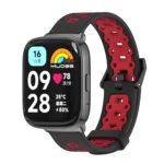 Mijobs Square Hole Breathable TPU Watch Band