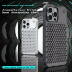 R-JUST RJ58 Aromatherapy Metal Cooling Phone Case, For iPhone 15 Pro Max, For iPhone 15 Pro - Image 2