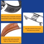 Mijobs Genuine Leather Slim Watch Band - Image 4
