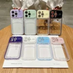 Large Window PC Hybrid TPU Phone Case with Card Slot, For iPhone 11 Pro - Image 2
