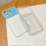 Large Window PC Hybrid TPU Phone Case with Card Slot, For iPhone 11 Pro - Image 3