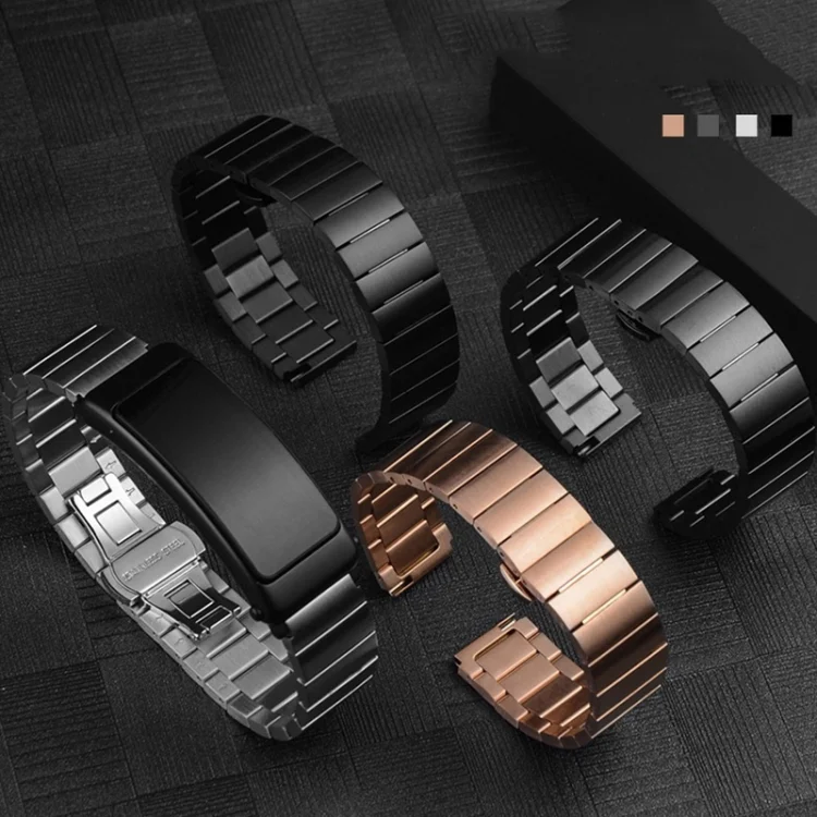 EDA0059029_B2.webp One Bead Butterfly Buckle Stainless Steel Watch Band - Image 3