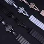 One Bead Butterfly Buckle Stainless Steel Watch Band - Image 5