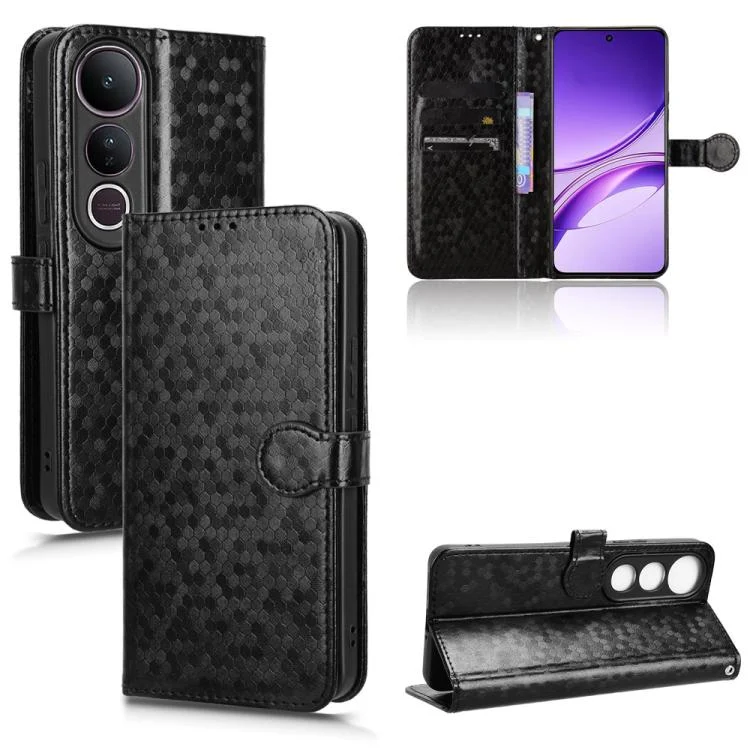 Honeycomb Dot Texture Leather Phone Case, For vivo V50 Lite 5G Global, For vivo Y29 4G Global / T4x, For vivo Y29s 5G / Y04 4G, For vivo Y19s 4G Global