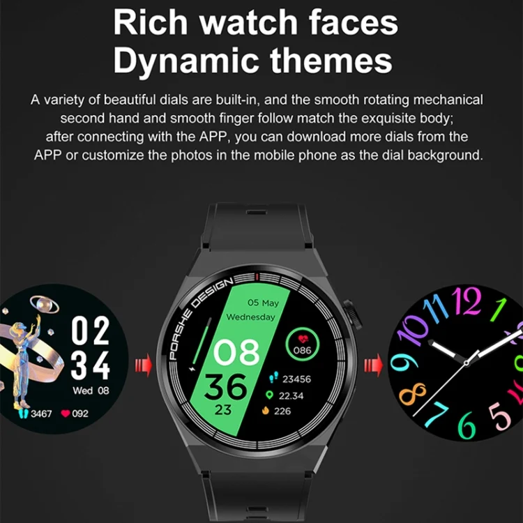 EDA0059098_B10.webp TM06 Smart Bracelet, 1.28 inch IP67 Waterproof Smart Watch, Bluetooth Call / Heart Rate / Blood Pressure / Blood Oxygen - Image 11