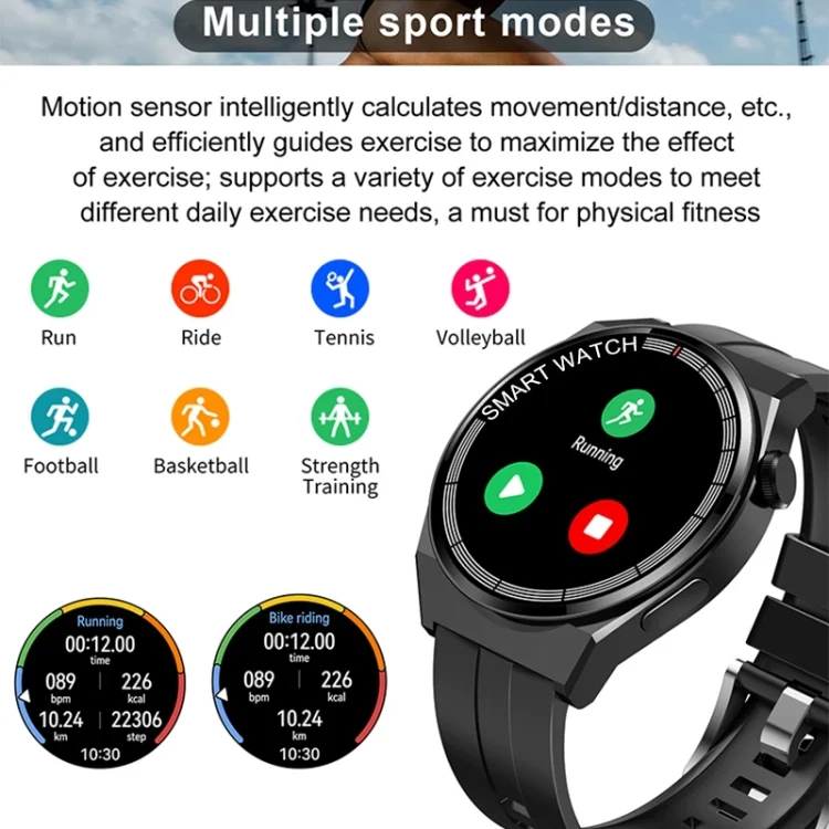 EDA0059118_B7.webp GT3 Smart Bracelet, 1.5 inch Smart Watch, Bluetooth Call / Heart Rate / Blood Pressure / Blood Oxygen - Image 8