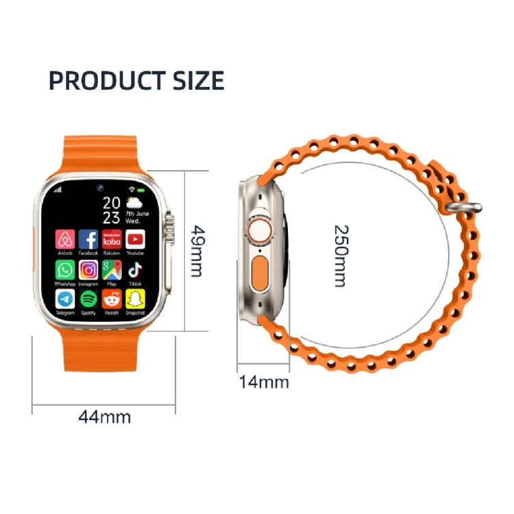EDA0059130_B9.webp GS37 1.95 inch Screen Smart Phone Watch, Android 9.0, Spreadtrum SL8541E, Network: 4G, Single Nano SIM, Front & Rear Camera - Image 10
