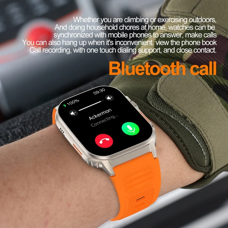 EDA0059146_B10.webp G41 Smart Bracelet, 2.01 inch IP67 Waterproof Smart Watch, Bluetooth Call / Heart Rate / Non-invasive Blood Glucose / HRV / MET - Image 11
