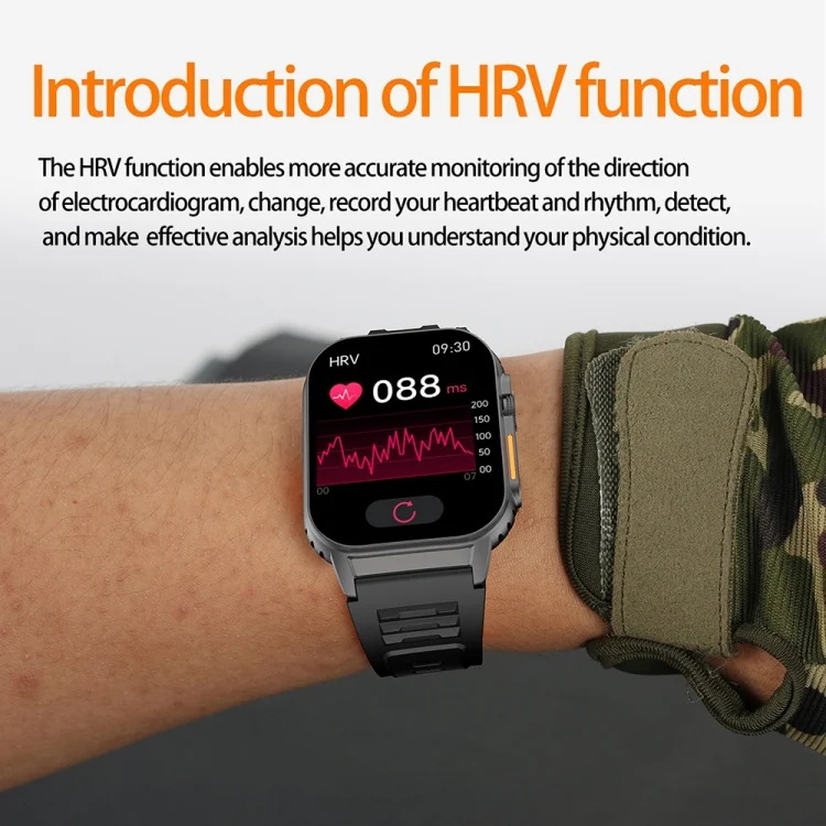 EDA0059146_B11.webp G41 Smart Bracelet, 2.01 inch IP67 Waterproof Smart Watch, Bluetooth Call / Heart Rate / Non-invasive Blood Glucose / HRV / MET - Image 12