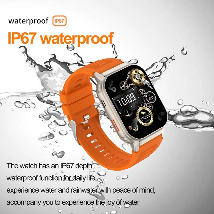 EDA0059146_B15.webp G41 Smart Bracelet, 2.01 inch IP67 Waterproof Smart Watch, Bluetooth Call / Heart Rate / Non-invasive Blood Glucose / HRV / MET - Image 16
